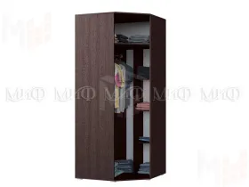 Шкаф Ким угловой (венге/белый глянец)