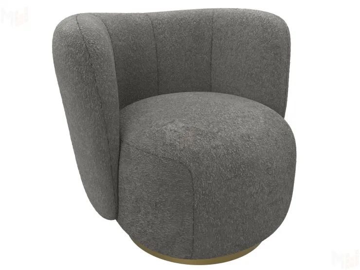 Кресло Лига-072 ( букле CAMBY 86 темно-серый )