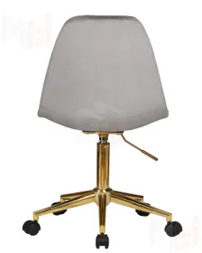 Офисное кресло для персонала DOBRIN DIANA (серый велюр (MJ9-75))