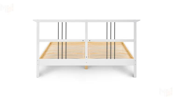 Кровать из массива Войвыв 160*200 белая