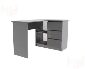 Стол письменный угловой Мори МС-16 графит