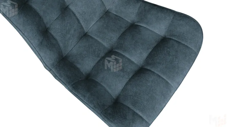 Стул BOSTON Черный муар, Велюр V006 бирюзовый