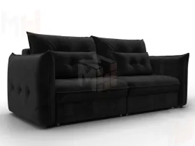 Диван прямой Лига-100 НПБ ( SEVEN 35 черный )