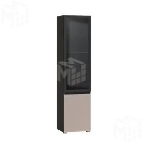 Шкаф-витрина Сидней 13.201 Капучино/Антрацит