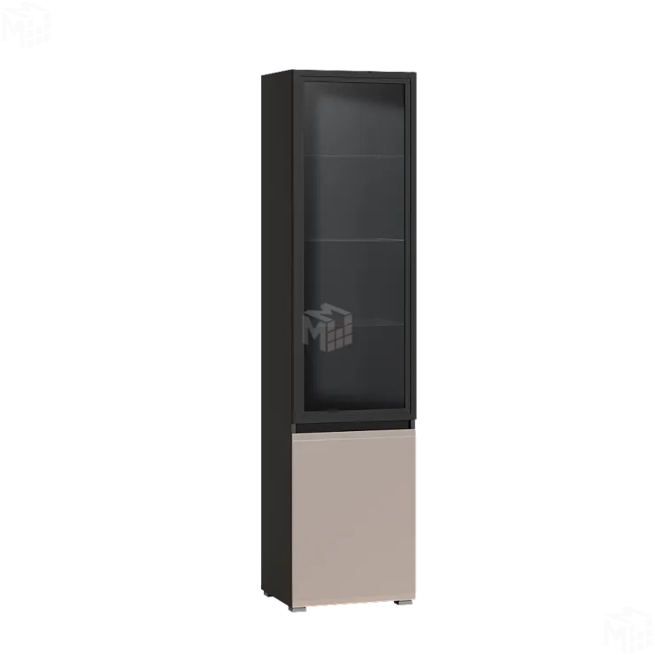 Шкаф-витрина Сидней 13.201 Капучино/Антрацит