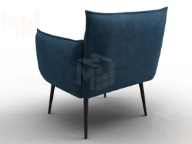 Кресло Лига-083 ( велюр BRUT 11 синий )