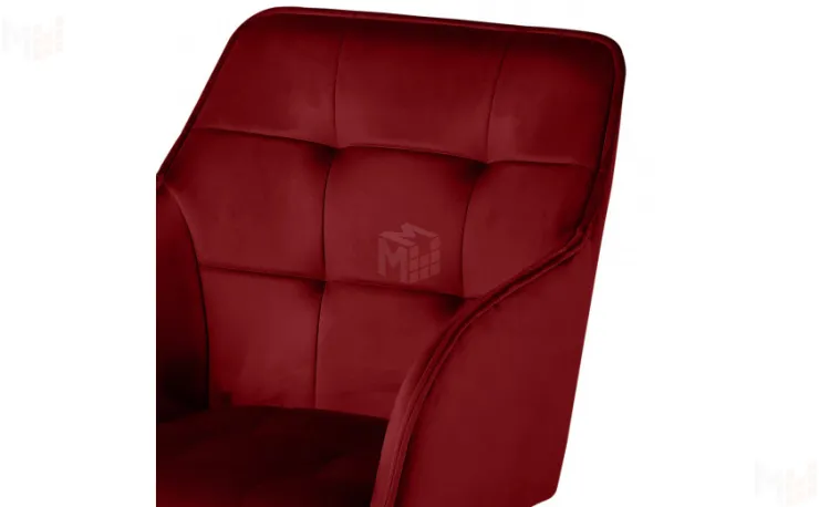 Кресло поворотное Мони Confetti bordo/черный