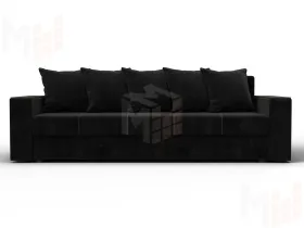 Диван прямой Дубай Лайт ( Черный )