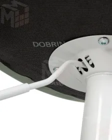 Стул барный DOBRIN TAILOR WHITE (пудрово-мятный велюр (MJ9-87))