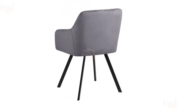 Кресло Барли Confetti темно-серый H-15/черный