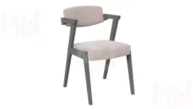 Стул Гонконг 2 - N-242 Графит тк. №220 Шенилл Estetica vanilla