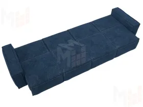 Диван прямой Лига-081 НПБ МегаЛонг ( BRUT 11 синий )