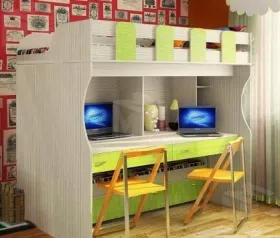 Кровать-чердак Фанки Кидз-19 + комод-лестница 13/8СВ