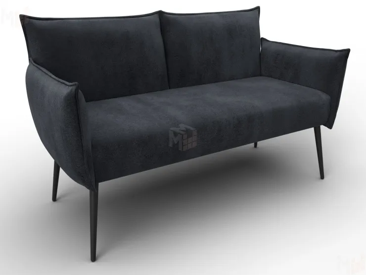 Диван прямой Лига-083 ( велюр TOWER 11 темно-серый )