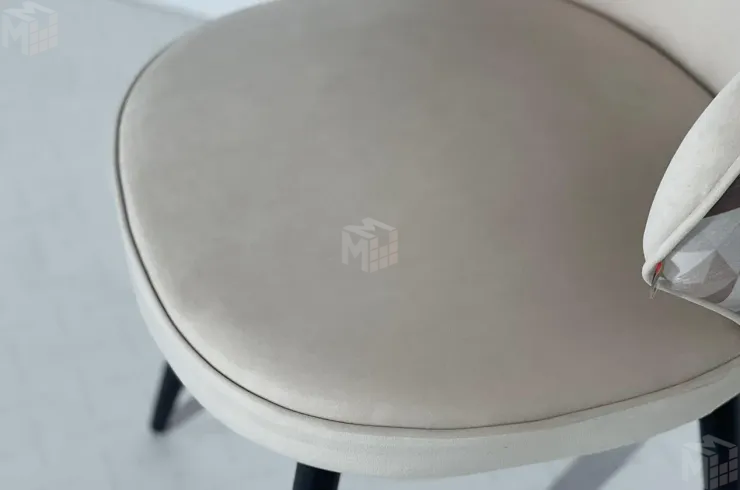 Стул Остин пломбир (велюр)/белый