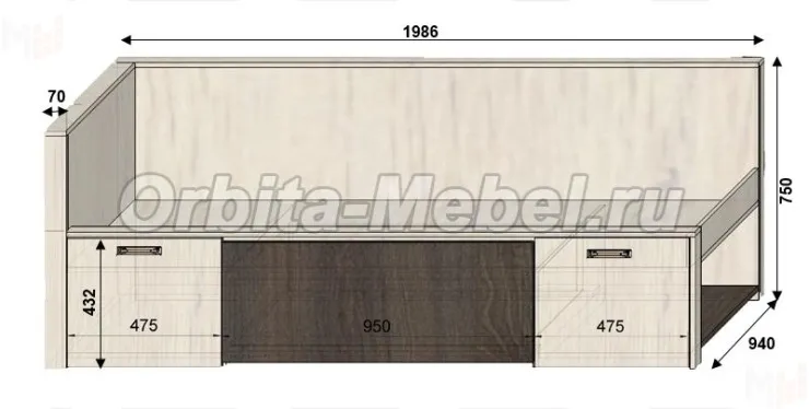 Детская мебель Фанки Тайм, композиция №9