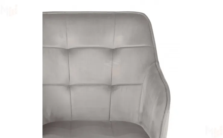 Кресло поворотное Мони Confetti silver/белый