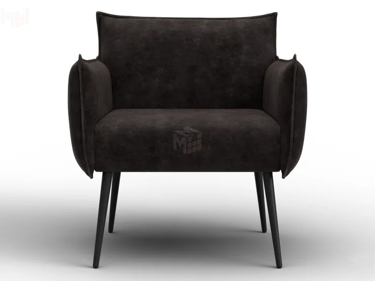 Кресло Лига-083 ( велюр BRUT 17 коричневый )