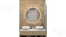 Зеркало Ajour с LED подсветкой (2700K) d 800