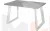 Стол раскладной Райт Лофт 120 Бетон/Белый