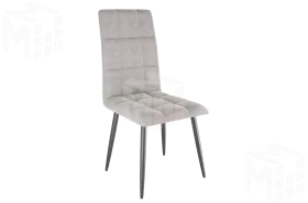 Стул Турин 2 пепельный(велюр)/черный