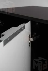 Комод Стокгольм (венге/черный матовый)