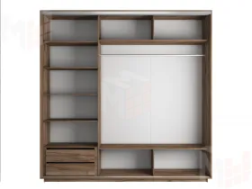 Шкаф-купе Экспресс трио 2 зеркала 1800 (крафт табачный)
