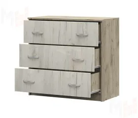 Комод с 3 ящиками Басса КМ 551 М  дуб крафт