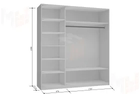 Шкаф-купе Прайм ДСП 2100