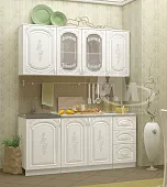 Кухня Лиза-2 МДФ 1,7 белый глянец