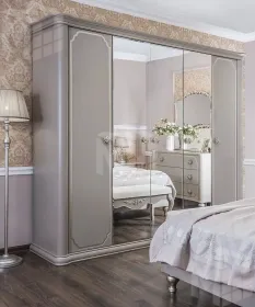 Шкаф Лали 5-дверный серый камень