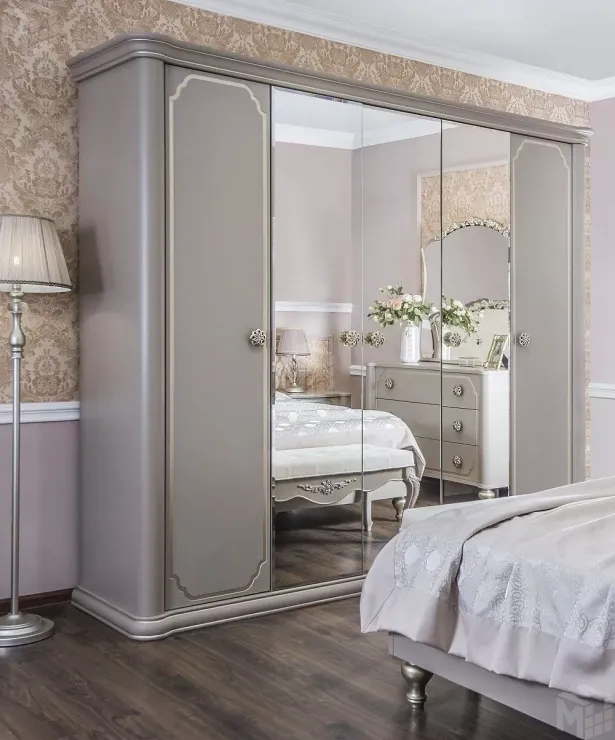 Шкаф Лали 5-дверный серый камень