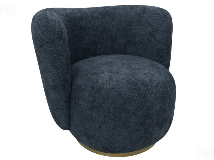 Кресло Лига-072 ( шеннил CRUZ 79 синий )