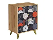 Комод Фьюжн КМ-001 крафт золотой/Vinil