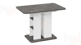 Стол раздвижной Мюнхен Тип 2 Белый Ясень, Ателье темный