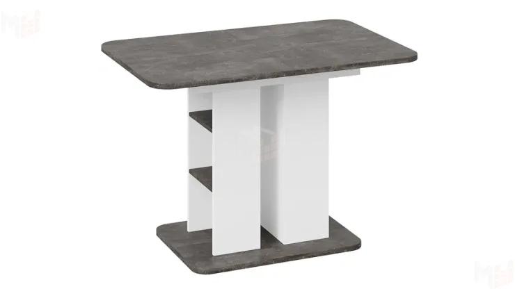 Стол раздвижной Мюнхен Тип 2 Белый Ясень, Ателье темный