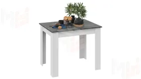 Стол обеденный Промо тип 1 Белый, Ателье темный