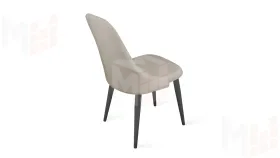 Стул Франк (конус) исп. 2 - ДП2-30 Графит/Микровелюр Catania Ivory (бежевый)