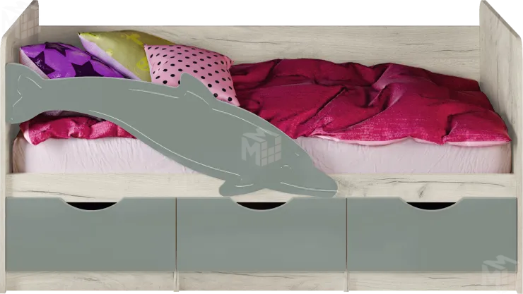 Кровать Дельфин №1 (1,6) шарли бриз