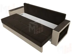 Диван прямой Дубай Лайт ( Коричневый\Бежевый )