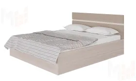 Кровать Ненси 1,6 с основанием (ясень/капучино глянец)