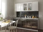 Кухня МДФ Микс серый/черный 2,0