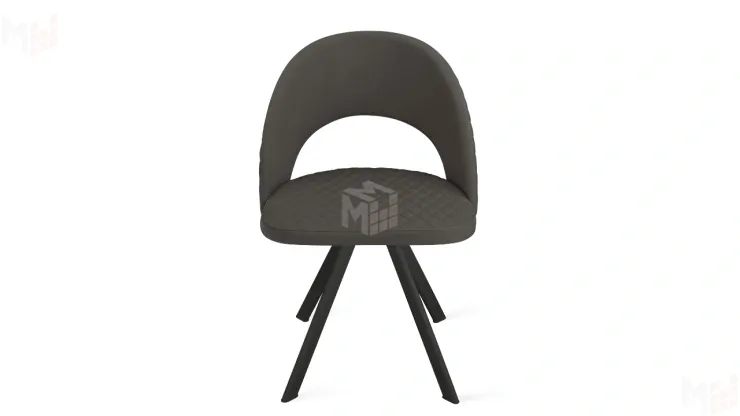 Стул Гэтсби К2 Черный муар, Велюр Confetti Stone