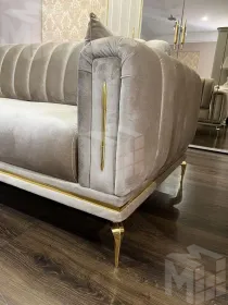 Диван Замира 3х местный бежевый