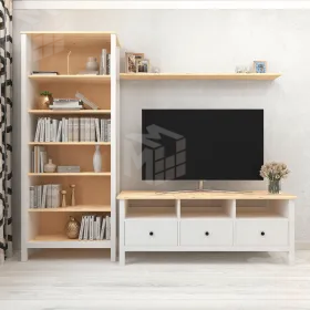 Стеллаж (900*1978*370) Ф-156.11_белый/натуральный