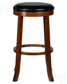 Круглый барный табурет DOBRIN BOB BAR (шоколад, черный)