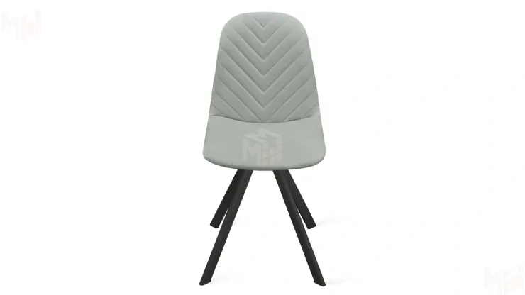 Стул Шерри К2 Черный муар, Велюр Confetti Silver