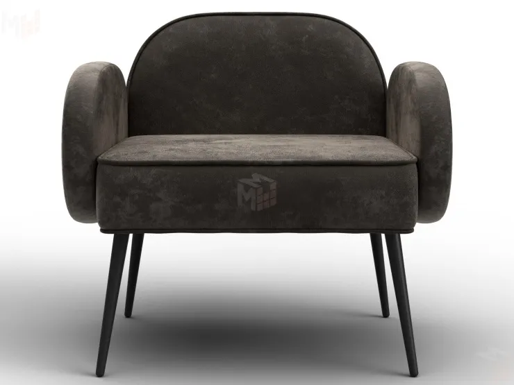 Кресло Лига-086 ( велюр NUVOLA 31 коричневый )