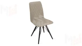 Стул Стенли К3 Черный муар, Велюр Confetti Smoke