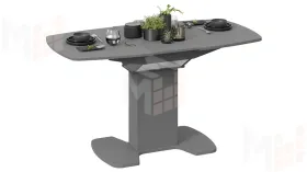 Стол обеденный Портофино - СМ(ТД)-105.01.11(1) Серое, Стекло серое матовое LUX